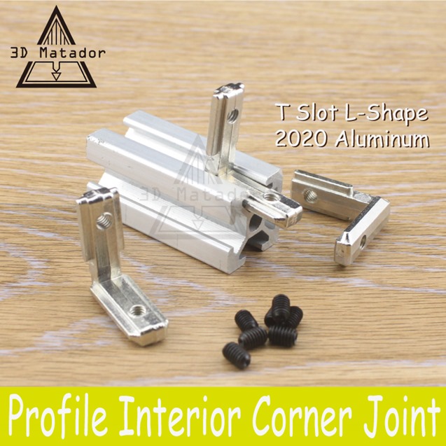 3D-Printer-20pcs-2020-Aluminum-profile-with-screws-T-Slot-L-Shape-2020-Aluminum-Profile-Interior