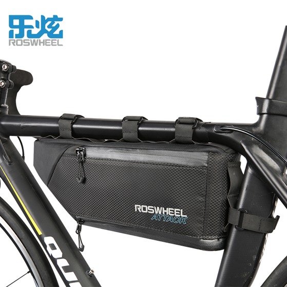 ROSWHEEL-ATTACK-2017-100-Waterproof-Bicycle-Bag-Bike-Accessories-Storage-Front-Frame-Tube-Triangle-Bag-Cycling